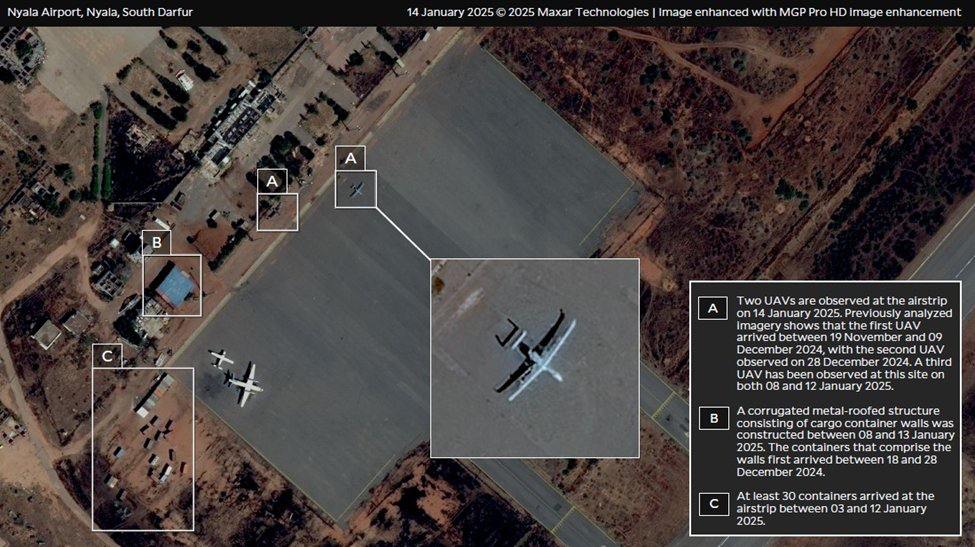 Yale Analysis confirms aircraft destruction at Nyala Airport020 Yale Analysis confirms aircraft destruction at Nyala Airport