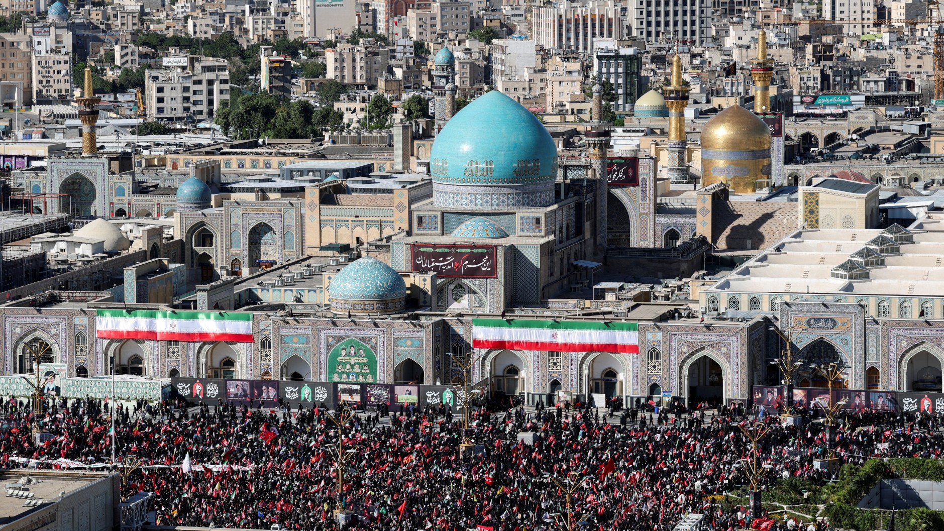 Khameneis body arrives in Mashhad for burial after week of processions