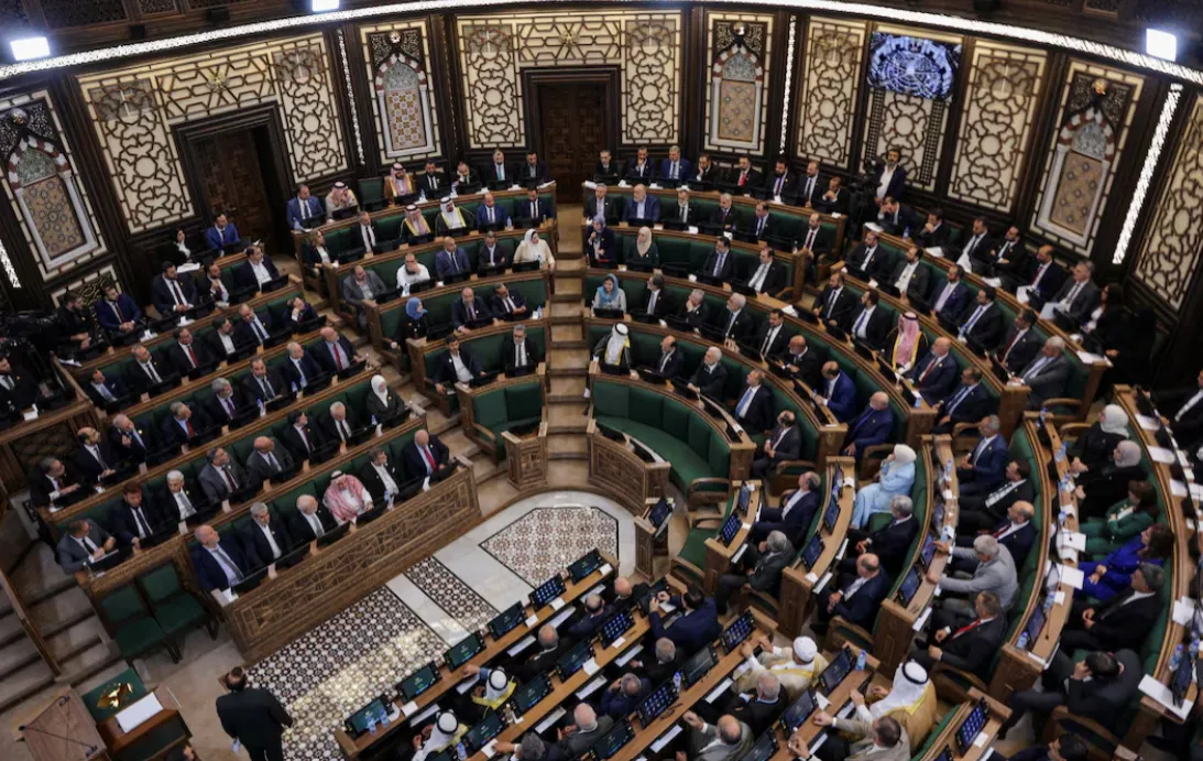 New Syrian Parliament Meets for First Time in Damascus020 New Syrian Parliament Meets for First Time in Damascus