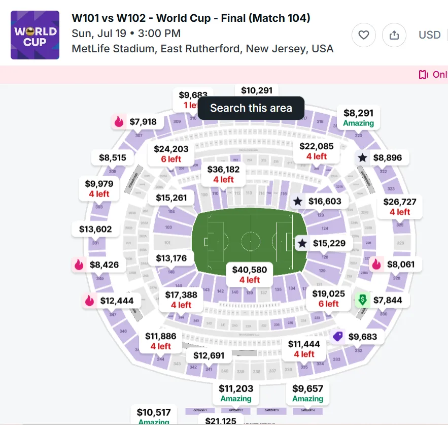 World Cup Quarterfinal Resale Prices Drop FIFA Selling Nearly 1200 More Seats for Final at 7380020 World Cup Quarterfinal Resale Prices Drop FIFA Selling Nearly 1200 More Seats for Final at 7380