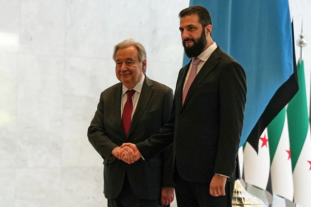 Visiting UN Chief Urges Respect for Syrias Sovereignty International Support020 Visiting UN Chief Urges Respect for Syrias Sovereignty International Support