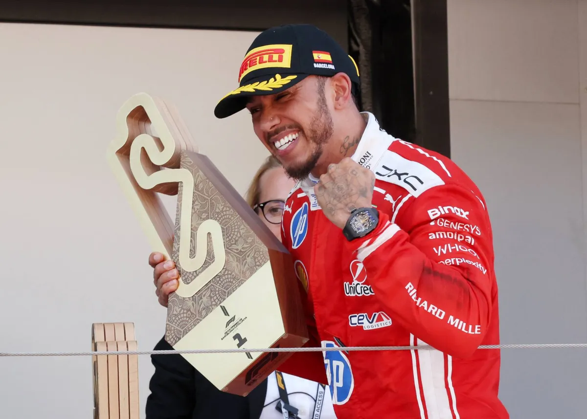 Hamilton Claims his First Ferrari Win at Barcelona Grand Prix020 Hamilton Claims his First Ferrari Win at Barcelona Grand Prix