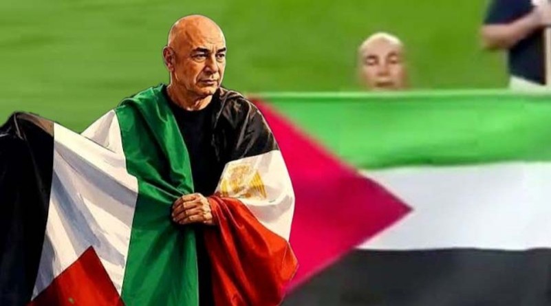 Egypts Coach Waved Palestinian Flag after Winning World Cup Game020 Egypts Coach Waved Palestinian Flag after Winning World Cup Game